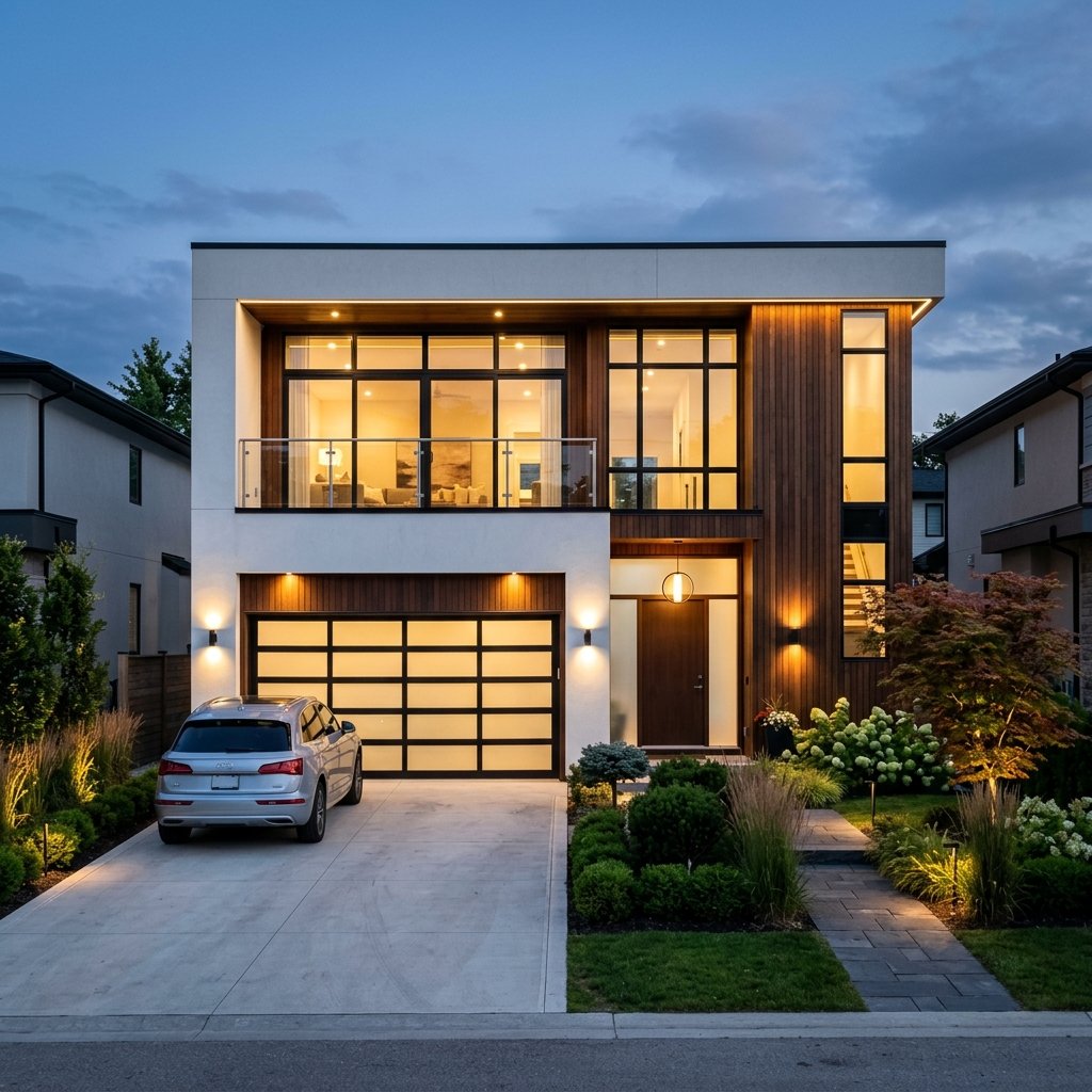 Contemporary Rendered Home